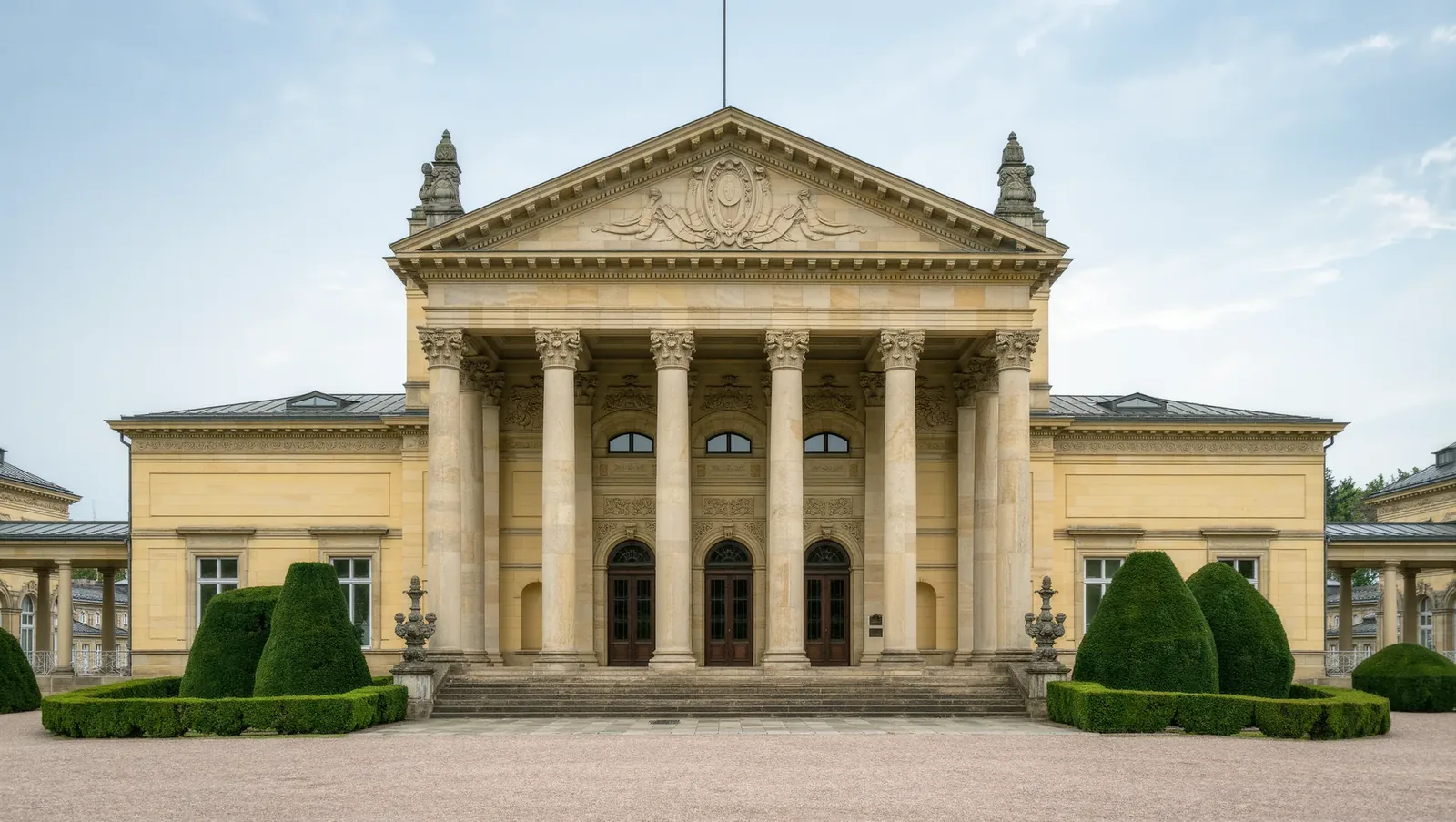 Symbolbild Kurhaus mit Säulenportikus
