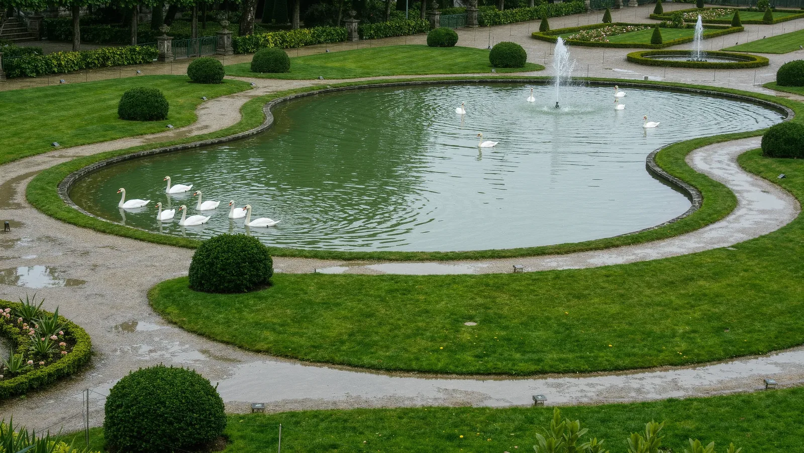 Symbolbild Kurpark mit Teich