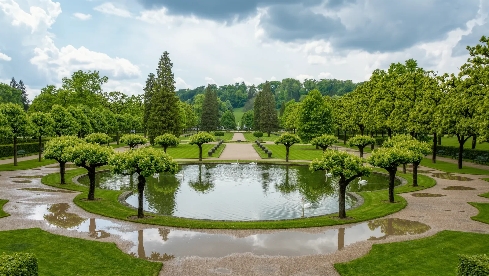 Symbolbild Kurpark mit Teich