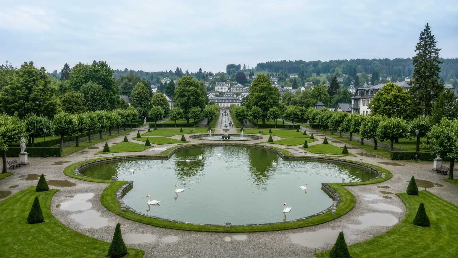Symbolbild Kurpark mit Teich