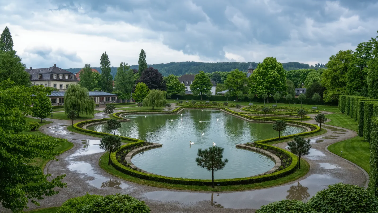 Symbolbild Kurpark mit Teich